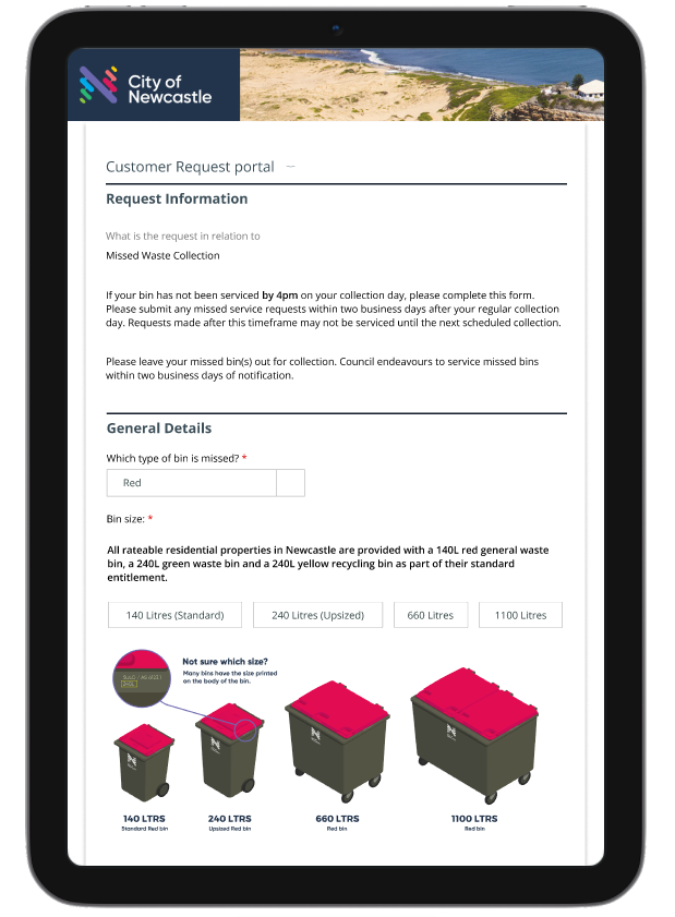 Customer forms testing on iPads