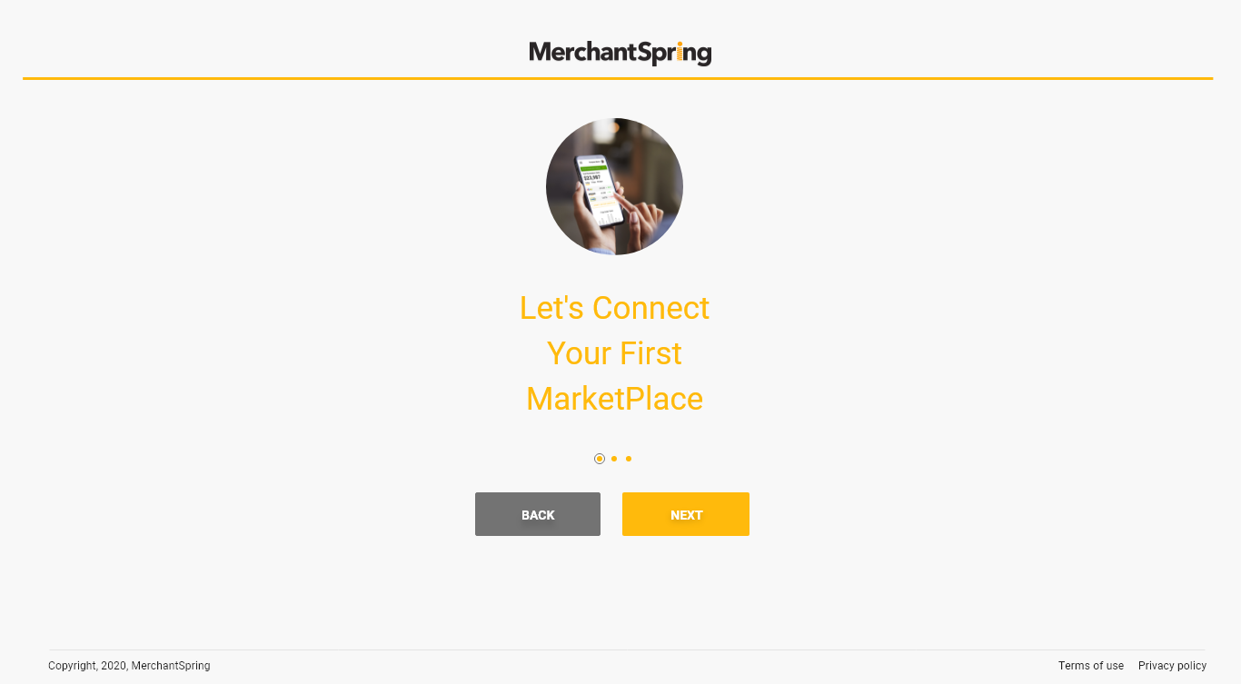 Marketplace Connection wizard
