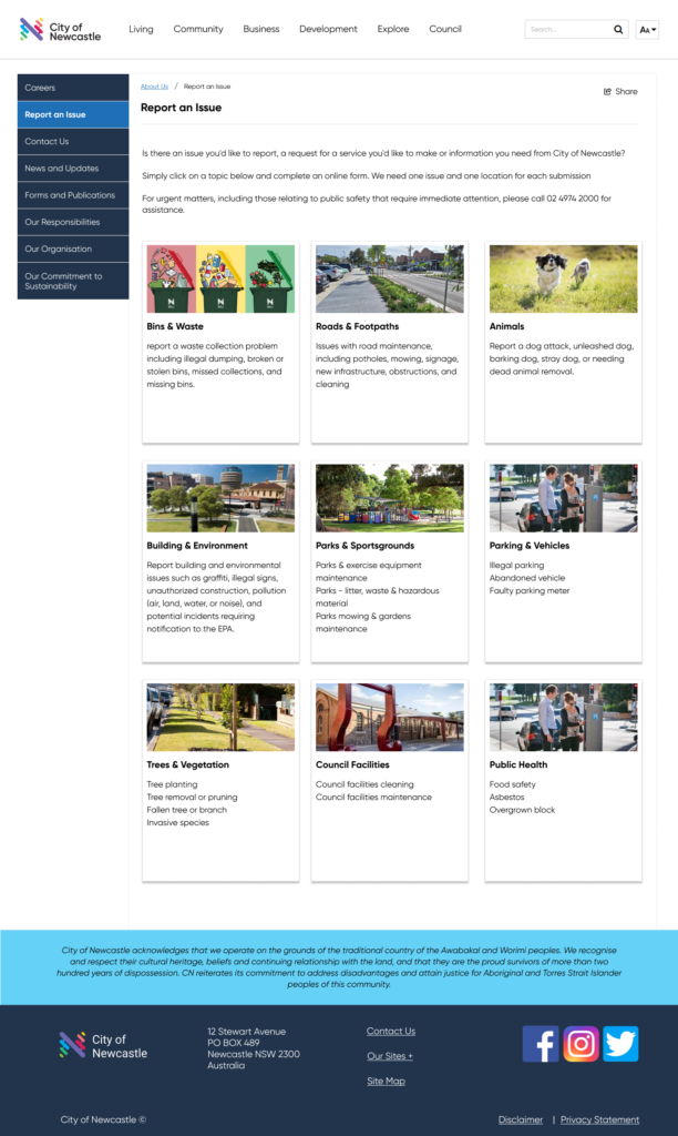 Service catalog